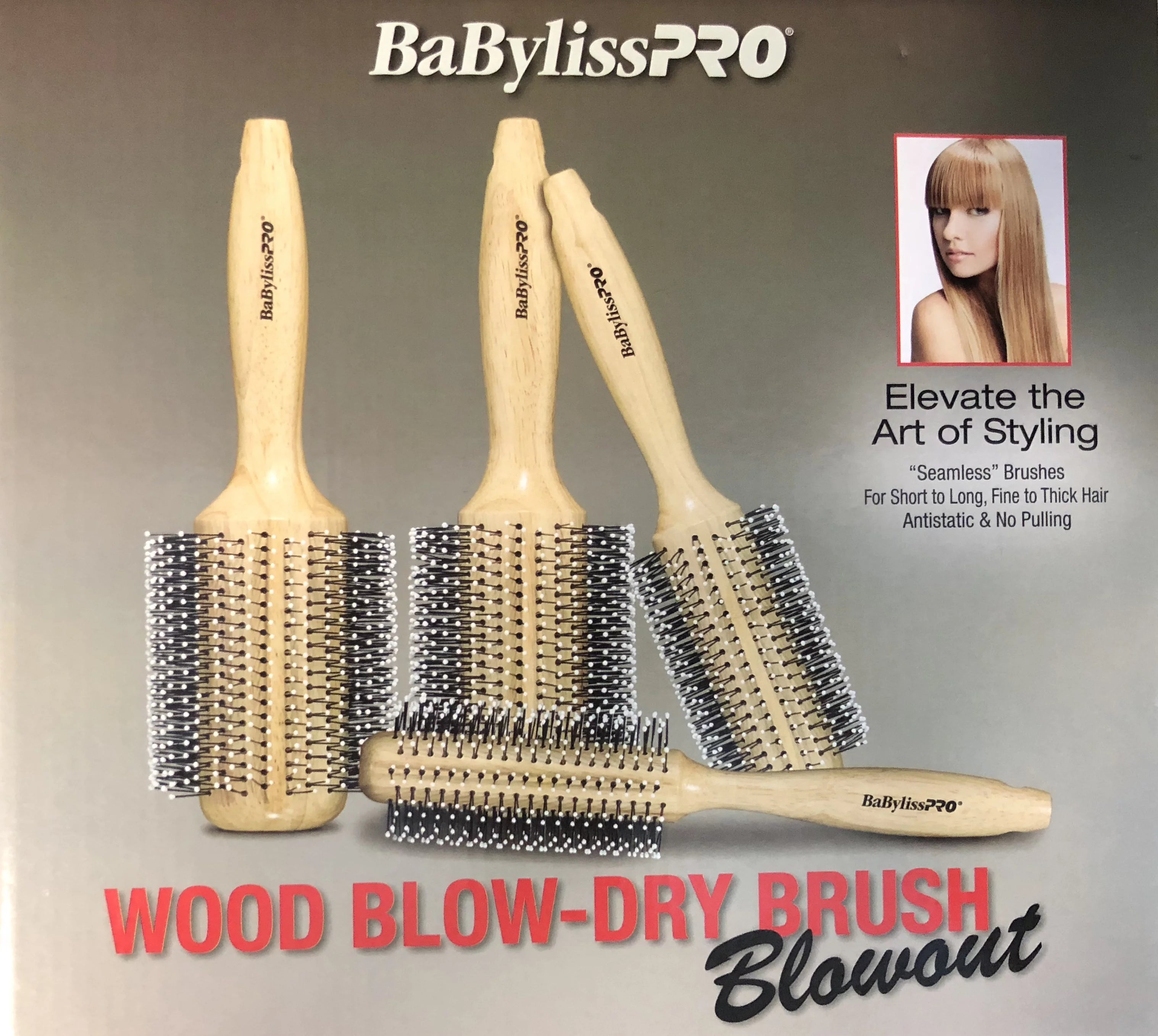 BaByliss Pro Wood Blow Dry Brush Kit – Extension God LLC